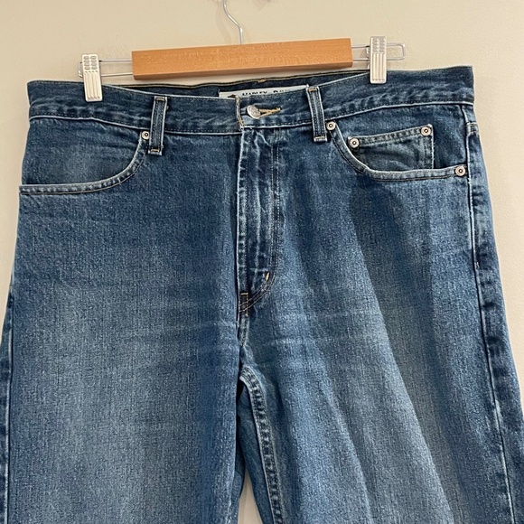 Harley-Davidson Men's Classic Boot Cut Jeans Blue Washed Denim 99027-09VM Sz 34 - Picture 2 of 16